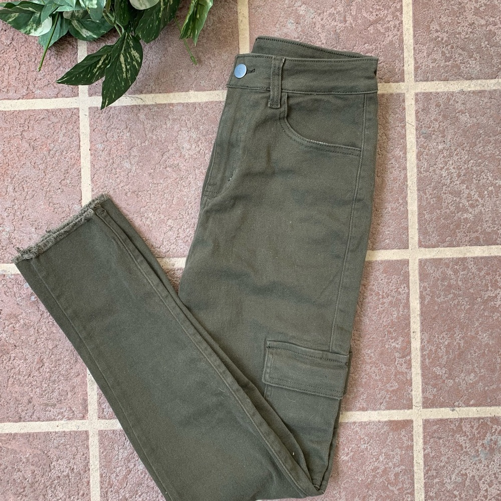 Green Cargo Jeans